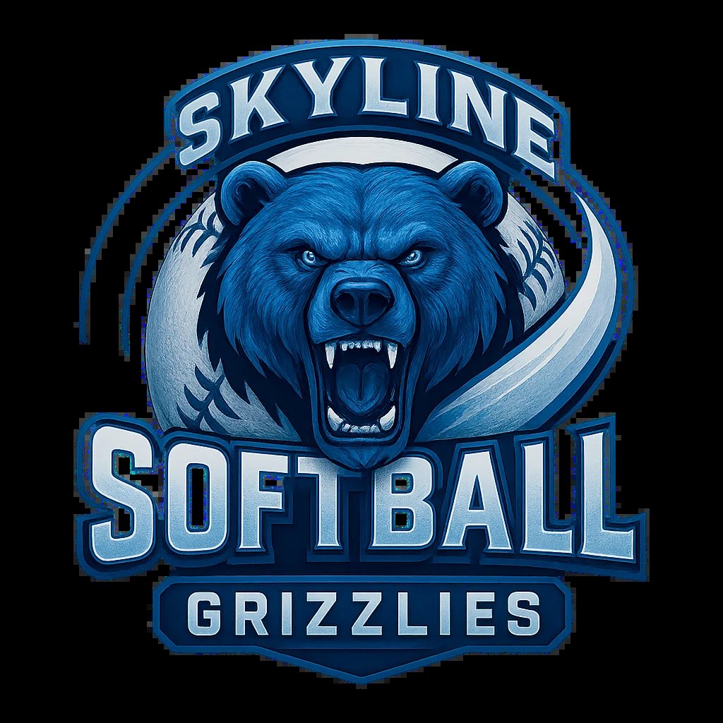 Skyline Grizzlies softball team logo
